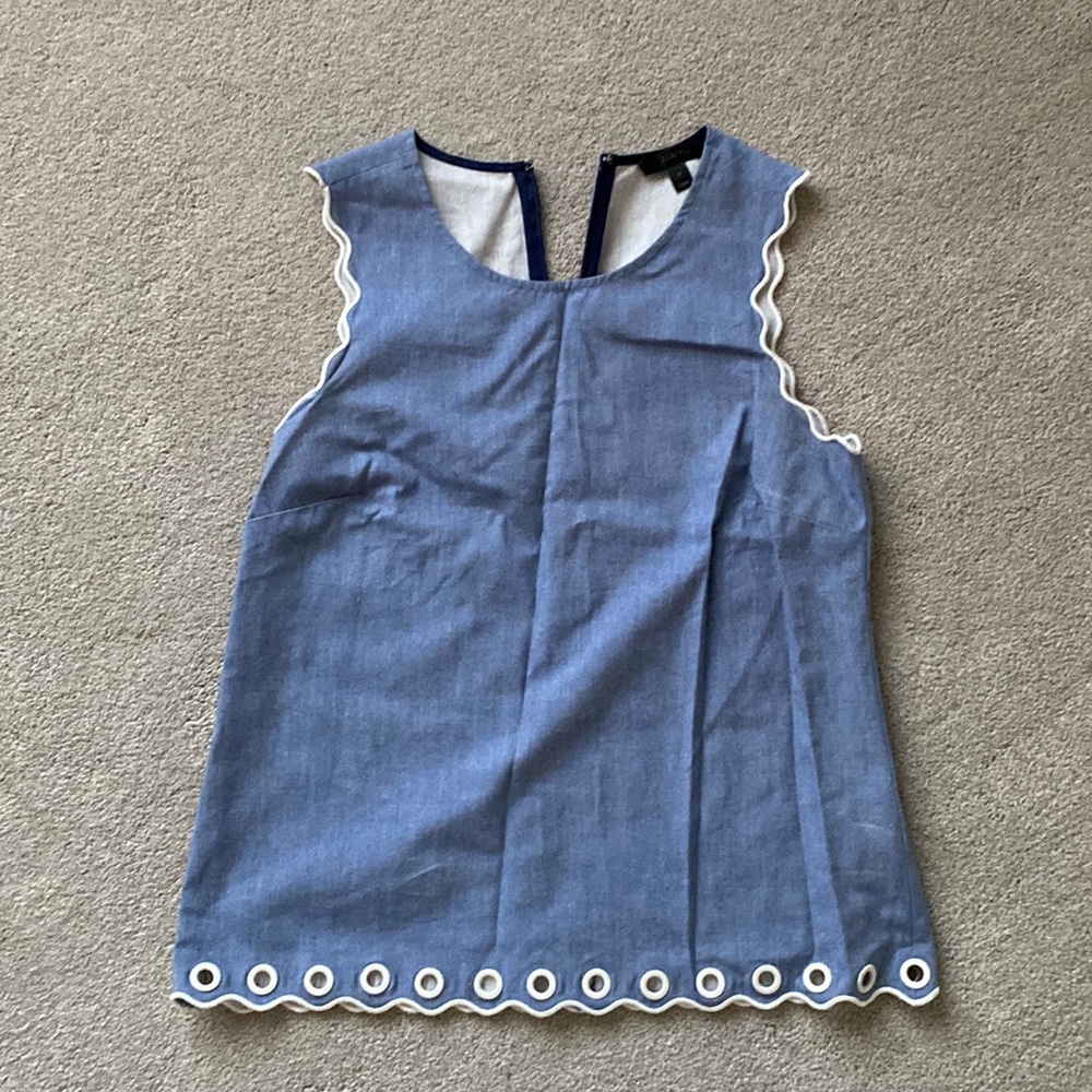 Blue jcrew blouse